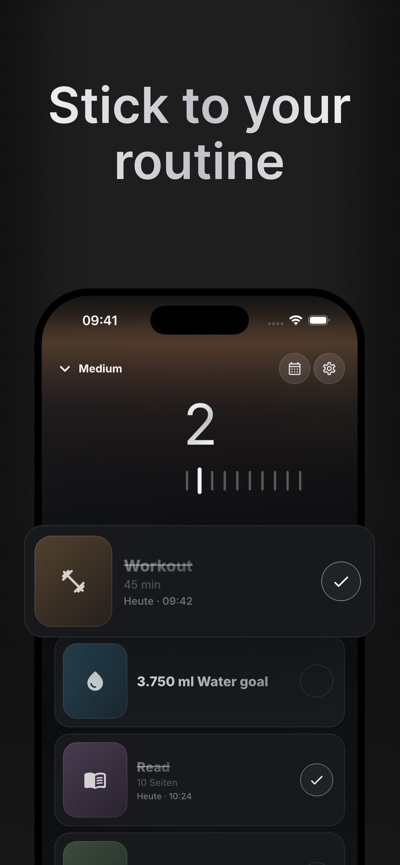 BetterSelf app mockup 4